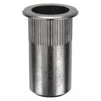 Rivet Nut: M12-1.75 Thread Size, 34.2 mm Overall Lg, 17.4 mm Insert Dia, Round, Steel, Steel, 10 PK (MPN ALS4T-12175-8.9)