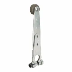 Fixed roller lever accessory for limit switches with a rotary lever roller actuator and outside offset roller position. Compatible with 9007C series limit switches. Arm/operator length maximum 3 inches. Used in industrial automation and machinery for position or motion detection.