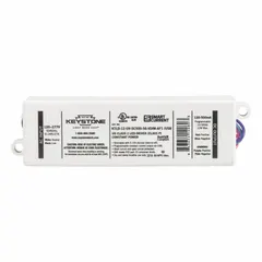 App programmable LED driver with 12 W max output, 120 to 277V AC input, and 10 to 56V DC output. Adjustable output current from 120 to 500 mA with 0-10V dimming. Suitable for powering and dimming LED lighting fixtures in commercial or industrial settings.