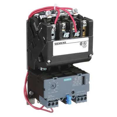 Siemens Magnetic Motor Starter: Non-Reversing, 3 Poles, NEMA Size 1, 27 A - Non-Reversing Starters with Electronic Overloads