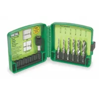 GREENLEE Drill, Tap, Countersink Set: 6 Pc (MPN DTAPKITM)