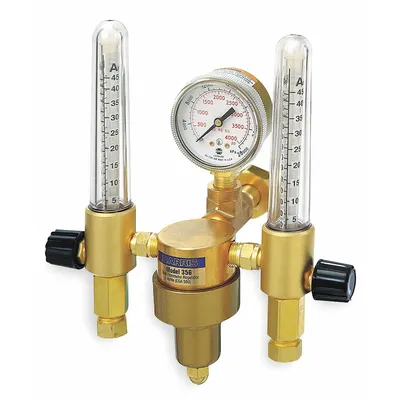 HARRIS Flowmeter Regulator: CGA 580 Inlet, 5/8"-18 F RH Outlet - Flowmeter Regulators