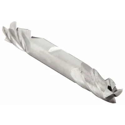 CLEVELAND Square End Mill: Carbide, Double End, 4 Flute, 9/32" Mill Dia, 11/16" LOC - Double-End Carbide Square End Mills for Aluminum