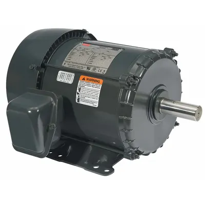 Dayton General Purpose Motor: Rigid Base Mount, Open Drip Proof, 3 hp, 230/460V AC - C-Face with Rigid Base 3-Phase General Purpose AC Motors