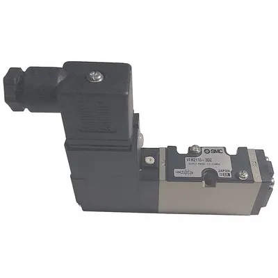 SMC Solenoid Air Control Valve: Five-Way / Two-Position, VFS3000, 110V AC, Non-Locking - SMC VFS Series Directional Control Valves