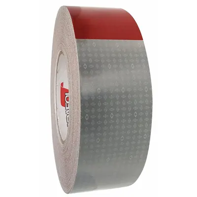 ORALITE Reflective Tape: Commercial Gate Arms/Rail Gate Arms, Red/White, 2 in Wd - Vehicle Reflective Tapes