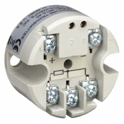 Dwyer Series 651 RTD Temperature Transmitter, 752°F, 4-20mA Output, Head-Mount - Standard Temperature Transmitters with Head-Mount