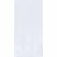 This light-duty open-ended bag is made of clear polyethylene (PE) with a thickness of 1 mil and a width of 6 inches. It is supplied in a case pack of 1,000 bags. Suitable for packaging, storage, and protection of small parts in industrial and warehouse settings