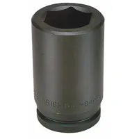 WRIGHT Impact Socket: 1 1/2 in Drive Size, SAE, 4 3/16 in Socket Size, 6-Point, Deep, Black Oxide (MPN 84967)