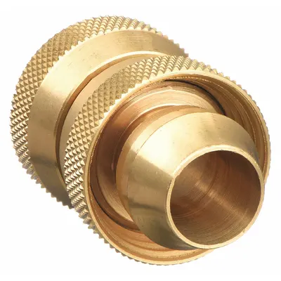 WESTWARD Garden Hose Repair Fitting: For 5/8 in Hose I.D., Hose Barb x Hose Barb - Garden Hose End Repair Fittings