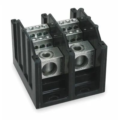 BUSSMANN Power Distribution Block: Open, Lug, Lug - Open Blocks with Lugs