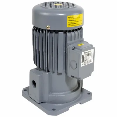 GRAYMILLS Machine Tool Pump: 115/230V AC, 1/2 hp, 500 SUS Max Visc, 35 gpm Max Flow - Suction-Style Coolant Pumps
