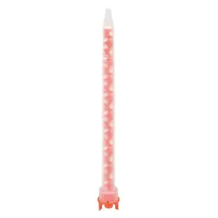 This orange mixing nozzle is designed for use with two-part adhesives and sealants at a 10:1 mix ratio. The stepped taper tip enables precise bead control during dispensing. Suitable for industrial bonding, sealing, and potting applications. Supplied in a 36-pack.