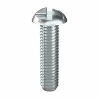 Tamper Resistant Screw: #10-32 Thread Size, 3/4 in Lg, Steel, Zinc-Plated, Round, One-Way, 100 PK (MPN 141200)