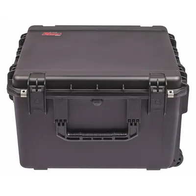 SKB Protective Case: 24 in x 24 in x 14 in Inside, No Foam, Black, 2 Wheels - Standard Protective Transport Cases