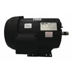 This Dayton rigid base 3-phase AC motor is totally enclosed fan cooled (TEFC) with a 1 1/2 hp rating. It operates at 1170 RPM on 230/460V AC, drawing 4.44/2.22 A full load current at 60 Hz. Typical applications include pumps, fans, conveyors, and compressors in industrial environments.