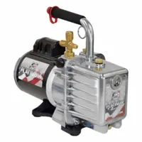 JB INDUSTRIES Vacuum Pump: 7 cfm, 15 micron Ultimate Vacuum, 120V AC, Male, Flare, Right-Hand (MPN DV-200N)