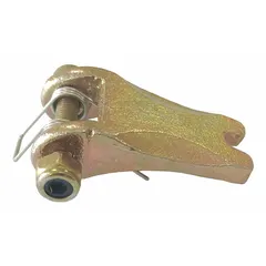 Safety latch assembly designed for use with Dayton lever chain hoists. Compatible with hoists rated for 550 lb load capacity. Helps secure the hook opening to prevent accidental load disengagement during lifting operations.