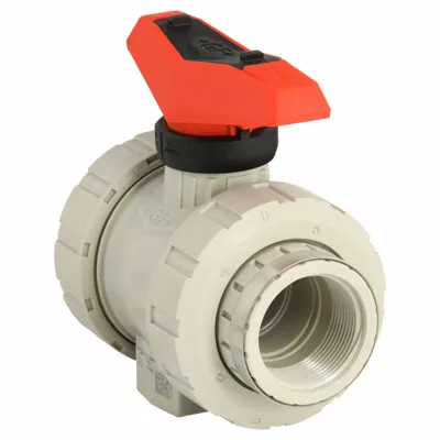 GF PIPING SYSTEMS 1-1/2 in Polypropylene Ball Valve - Polypropylene Ball Valves