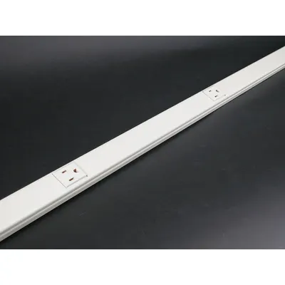 LEGRAND Prewired Raceway: 1 Circuits, 6 Outlets, NEMA 5-15R, 6 ft Lg, 1 5/16 in W x 3/4 in H - Metallic Prewired Outlet Raceway Strips