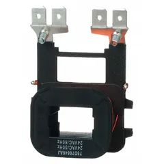 Replacement coil for definite purpose contactors, operating at 120V AC control voltage. Provides the magnetic force to close contactor contacts in motor control applications such as HVAC, refrigeration, and industrial systems.