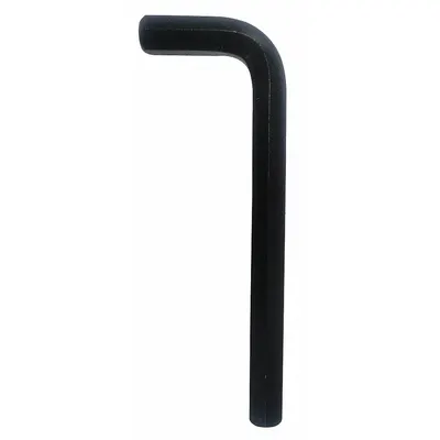 WESTWARD Hex Key: 0 Ball Ends, 7/16 in Tip Size, SAE, Short, Alloy Steel, Black Oxide - L-Shaped Hex Keys