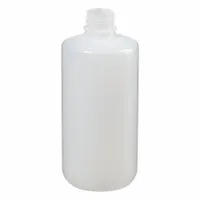 NALGENE Economy Bottle: HDPE, 16 fl oz, 500 mL, Natural, 28-415 mm Screw Closure Size, No Closure (MPN 362089-0016)