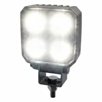 ECCO Vehicle Work Light: Square, Flood, LED, Bracket, 2 Pin Connector, Tow Trucks/Work Trucks, White (MPN EW2001H)