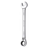 WESTWARD Combination Wrench: Alloy Steel, Chrome, 19 mm Head Size, 9 3/4 in Overall Lg, Offset (MPN 54PP57)