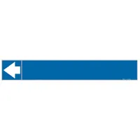 Pipe Marker: Blue, White, Fits 2 1/2 to 6 in Pipe O.D., 25 Pipe Markers, With (MPN 73946)