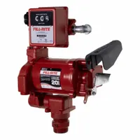 FILL-RITE Electric Drum Pump: 20 gpm Max. Flow Rate, 115 V AC, 33/100 hp HP, Pump Only, Cast Iron (MPN FR701VN)
