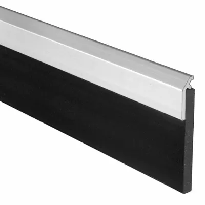 NATIONAL GUARD Door Sweep: Single Fin Insert, Aluminum, 36 in Lg, 3 1/16 in Wd - Door Sweeps