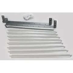 Steel louver in gray finish for use with hydronic wall and ceiling unit heaters. Directs airflow to improve heating distribution in commercial or industrial spaces. Overall dimensions: 19-3/16 in H x 20-3/4 in W x 3-1/8 in D.