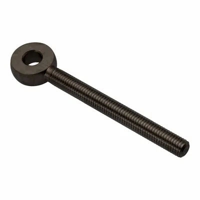 AMPG Fixed Rod End: Stainless Steel, Black Oxide, 3 in Hole Center-to-End Lg - Stainless Steel Male Threaded Fixed Rod Ends