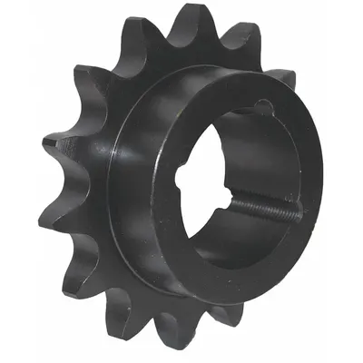 TSUBAKI Sprocket: For 40 Chain, 18 Teeth, 2.879 in Pitch Dia, 3.135 in Outside Dia - Size 40 Bushed-Bore Roller Chain Sprockets