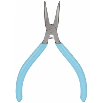 XCELITE Long Nose Plier: ESD-Safe, 1 in Max Jaw Opening, 5 in Overall Lg, 1 1/4 in Jaw Lg - Bent Needle-Nose Pliers