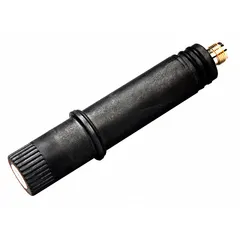 pH electrode with a flat tip shape for surface measurements, pastes, and semi-solids. Features a double junction and TNR connection. Constructed from Ryton PPS with an overall diameter of 1 1/8 in. Measures pH from 0 to 14.