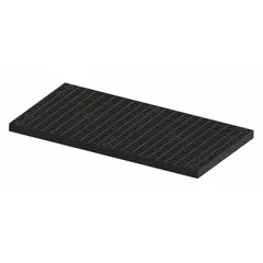 Vented shelf for use with DuraShelf brand dunnage-rack systems. Measures 66 inches wide by 36 inches deep. The vented design allows airflow and debris passage, suitable for warehouse and industrial storage applications.