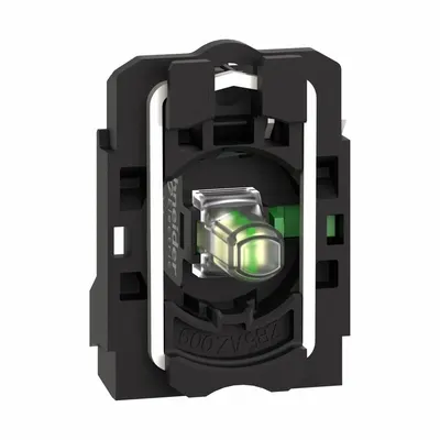 SCHNEIDER Lamp Module and Contact Block: 22 mm Panel Mounting Size, 1NO, White - Contact & Light Block Assemblies