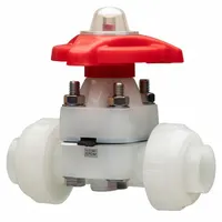 ASAHI Diaphragm Valve: 1/2 in, PVDF, 2-Way, IPS x Socket, 150 psi Max Pressure (CWP), PTFE (MPN 1542005)