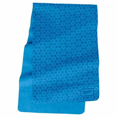 MILWAUKEE 48-73-4540B Cooling Neck Wraps, Blue, PVA, Evaporative-Cooling, 10 PK