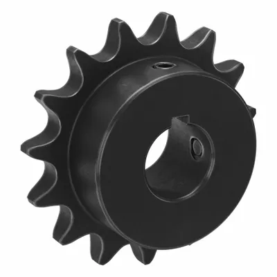 TSUBAKI Single Strand Sprocket: 40, For 1/2 in Chain Pitch, 3/4 in Bore Dia, 15 Teeth - Size 40 Fixed-Bore Roller Chain Sprockets