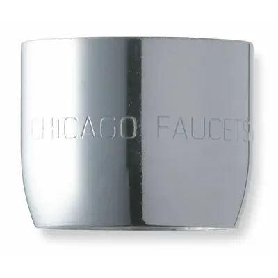 CHICAGO FAUCETS Outlet: 2.2 gpm Flow Rate, Aerated Flow Outlet, Brass, Chrome Finish, Female - Faucet Aerators & Outlets
