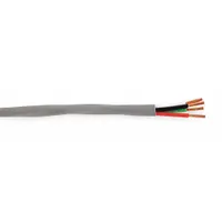 CAROL Communication Cable: 100 ft Cable Lg, 7 Strands, 22 AWG, Plenum, Comm Cable, S-R PVC, Gray (MPN C4065A)
