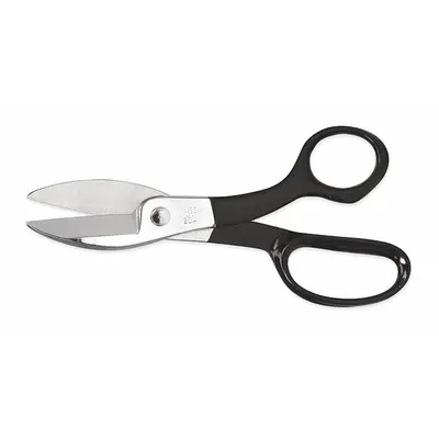 CRESCENT WISS Shears: Ambidextrous, 7 in Overall Lg, Smooth, Steel, Sharp, Black - Plastic-Handle Scissors