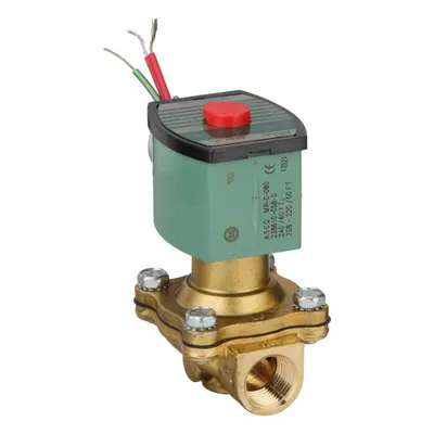 REDHAT Solenoid Valve: 2-Way, Normally Open, 1/2 in Pipe Size, 220V AC/240V AC - 2-Way/2-Position, Normally Open Solenoid Valves