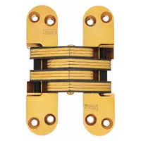 SOSS Concealed Hinge: Brass, 4 5/8 in Leaf Ht, 1 1/8 in Leaf Wd, Full Mortise Mounting (MPN 218US4)