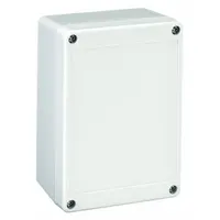 BOX ENCLOSURES Enclosure: Gray, Polycarbonate, 1 in x 2 in x 3 in, NEMA 4, Solid Cover (MPN BEN-10P)