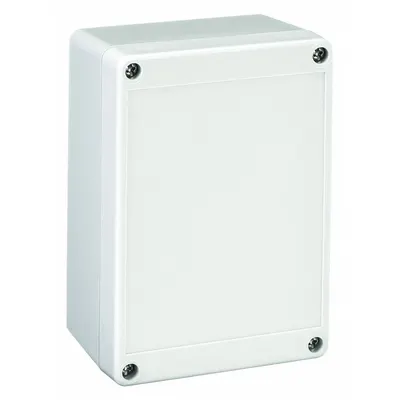 BOX ENCLOSURES Enclosure: Gray, Polycarbonate, 1 in x 2 in x 3 in, NEMA 4 - Nonmetallic Enclosures