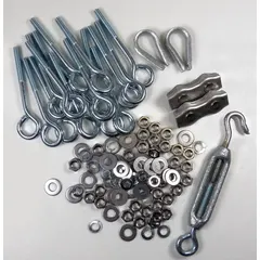 Replacement bar endspring for Honeywell 2CPS series cable pull safety switches. Includes 16 eye bolts with 1/4-20 thread. Provides tension and return force for the cable mechanism in emergency stop systems.